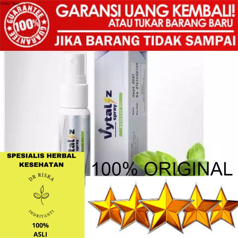 100% ASLI Vytaliz Spray herbal alami kuat