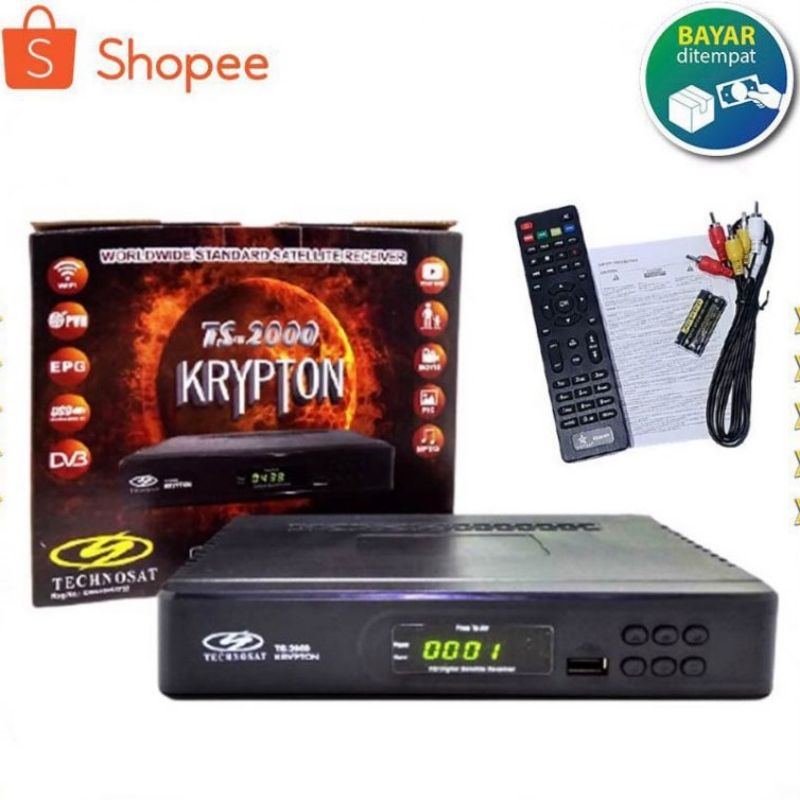 RECEIVER PARABOLA TS2000 TECHNOSAT KRYPTON MPEG 4 HD