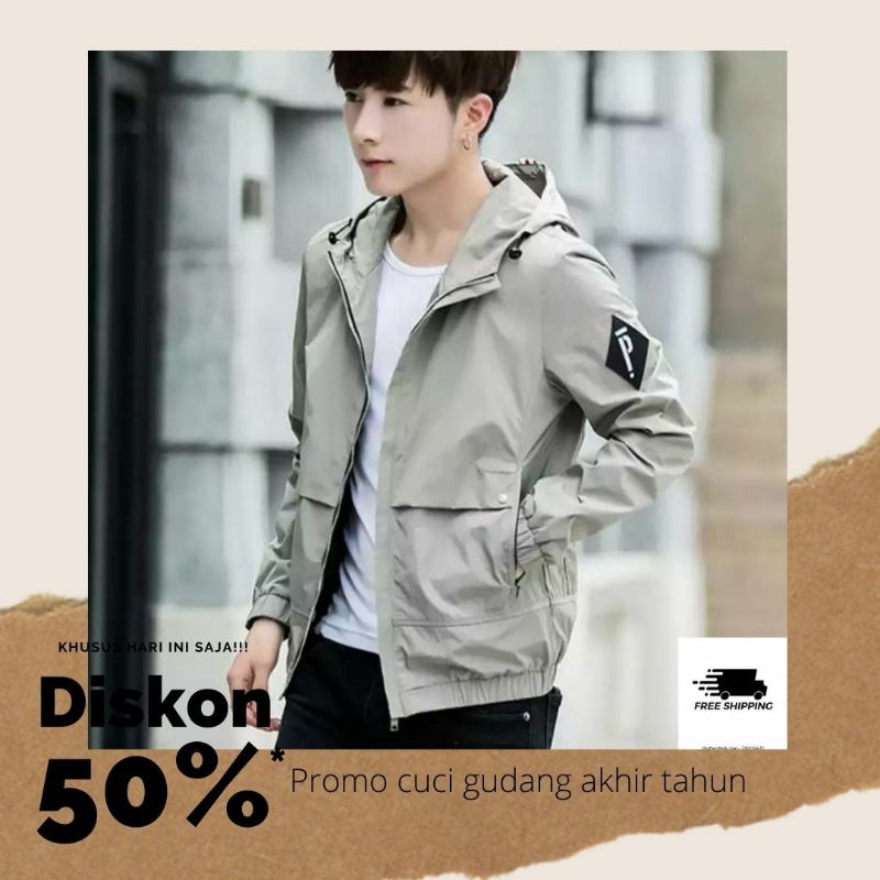 jaket taslan hodie murah