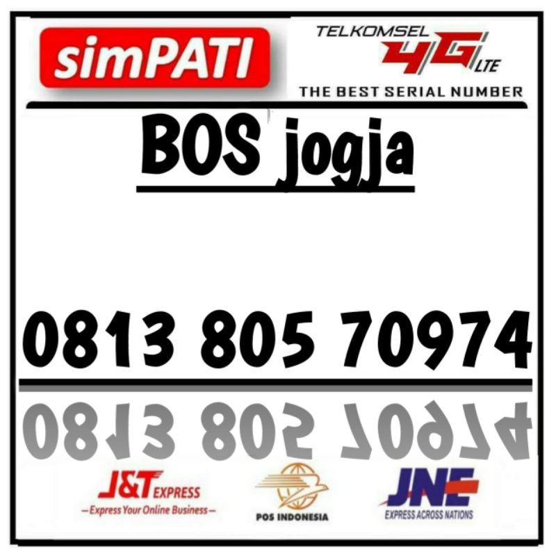 Nomor Cantik Simpati 4G Lte Nomor Unik Simpati Bos Jogja