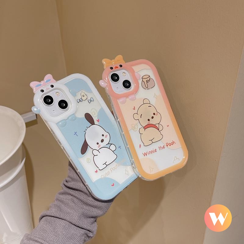 Soft Case Desain Kartun Monster 3D Untuk IPhone 7 8 14 Plus XR X XS Max 6 6S Plus 11 12 13 14 Pro Max SE 2020