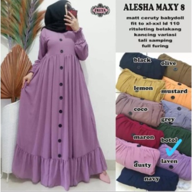 LANGSUNG KIRIM CERUTY READY SUPER JUMBO XXXL [ LD 130 BB 95- 120 KG]GAMIS CERUTY BEBYDOL KANCING /GAMIS REMPEL/ BUSUI