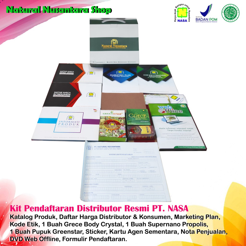 Paket Pendaftaran Distributor Resmi Pt Natural Nusantara Shopee Indonesia