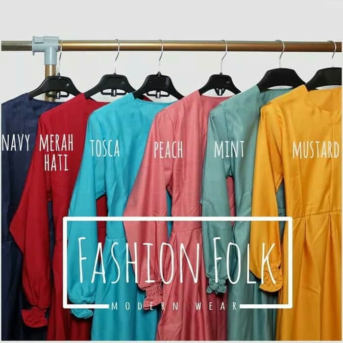 Terbaru gamis syari balotelli import dress maxi baju muslim polos