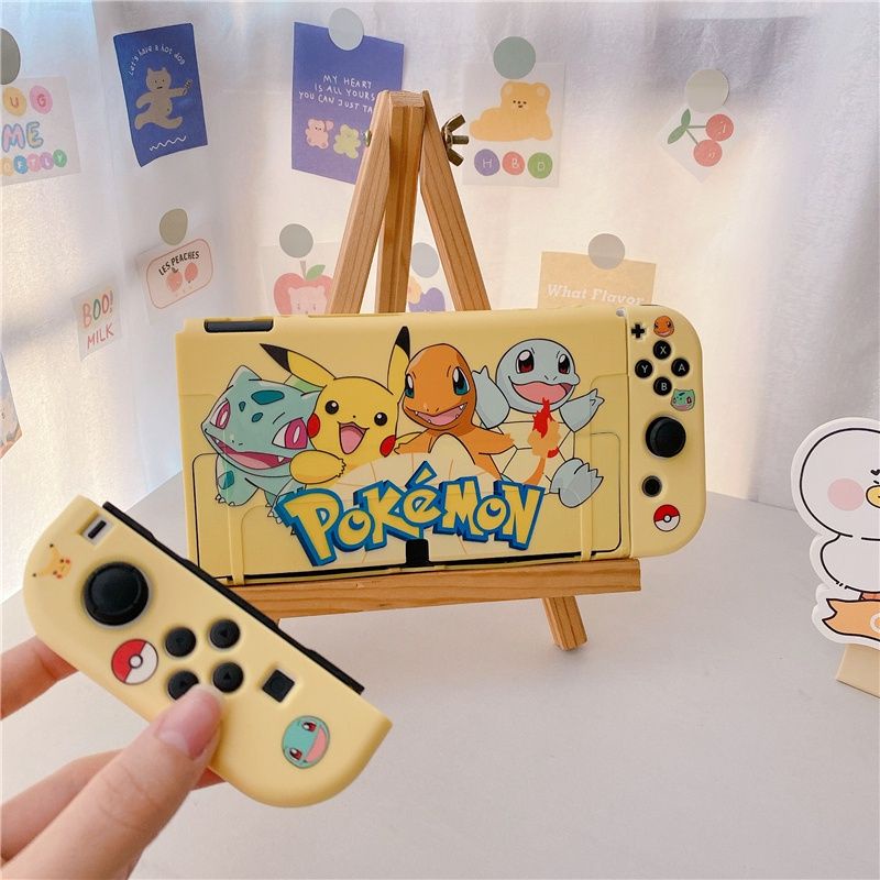 Case Nintendo Switch OLED v2 v1 Pokemon Softcase Silicone Casing Soft