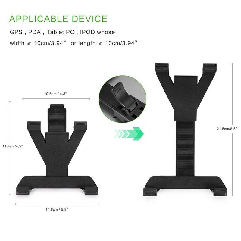 Treadmill dudukan komputer tablet penyangga tablet Braket pengendara Dudukan sepeda Dudukan komputer tablet sepeda motor Dudukan tablet sepeda dinamis bebas genggam Pegangan mobil Braket PC Dudukan olahraga Penyesuaian peregangan Cocok untuk 7-11 inci