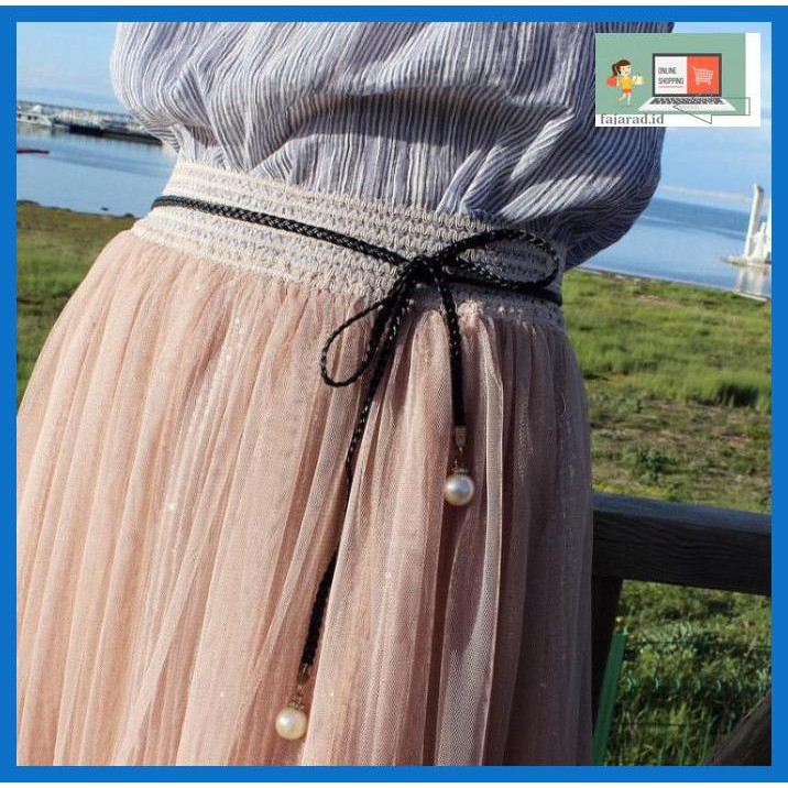 32We5Wt- Tali Pinggang Ikat Pinggang Waist Belt Kepang Fashion Wanita Korea - Camel 90Uot6R-