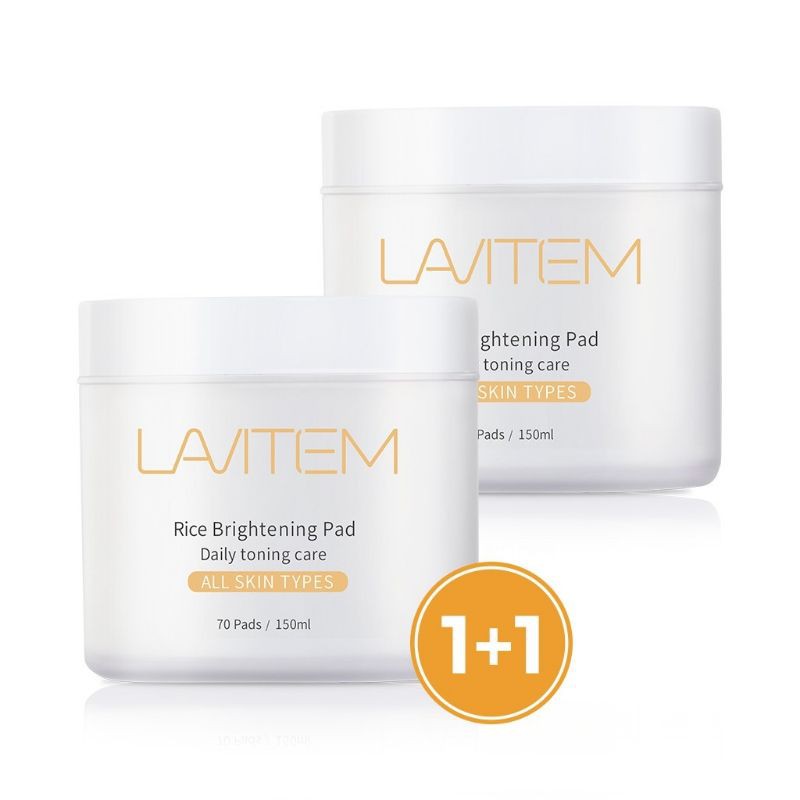🇰🇷 Lavitem Rice Brightening Pad 1+1