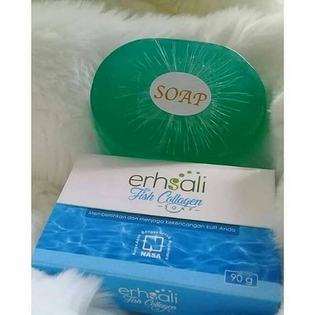 Jual Erhsali Fishcollagen Soap Sabun Muka Anti Keriput Shopee Indonesia