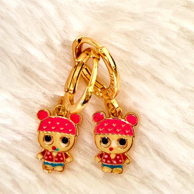 Anting anak Lol Pink Gold Xuping