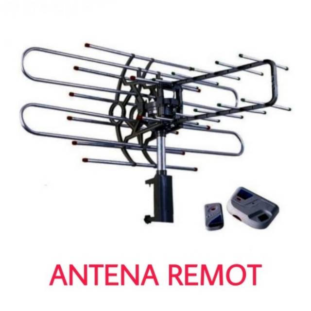 Antena TV luar remot + boster (LED/LCD/TABUNG)