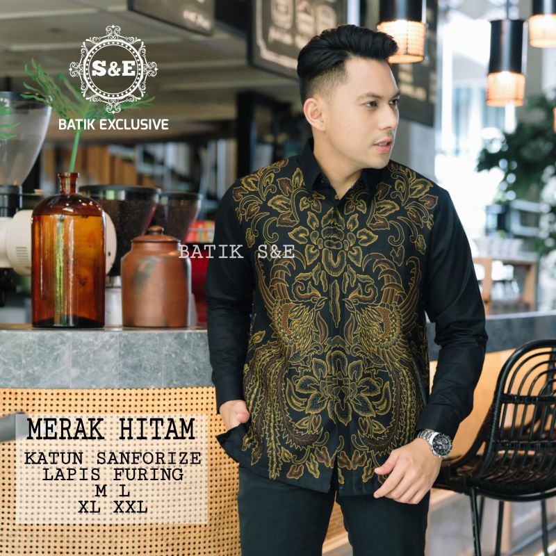 MERAK HITAM KEMEJA BATIK