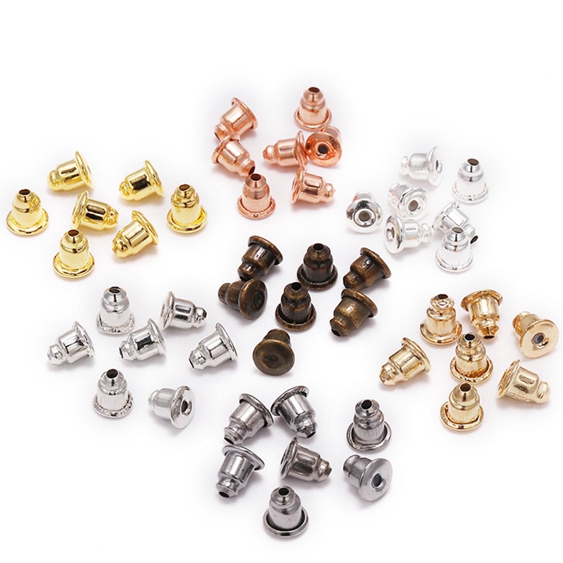 200pcs Tutup Belakang Anting Stud Ukuran 5x6mm