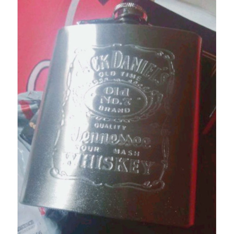 (TER_UNiK)Botol Minum unik Stainless Steel bentuk bir Hip Flask 7 Oz-7