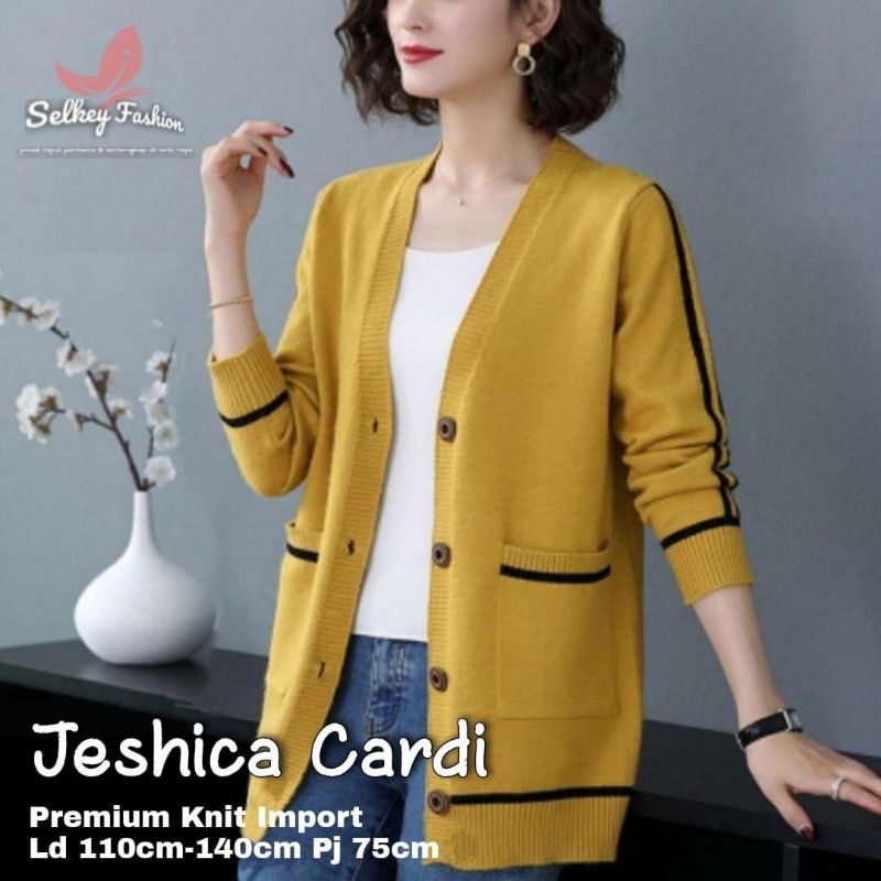 Cardigan wanita keren kekinian baju terbaru JESHICA Cardi By Selkey BEST QUALITY...