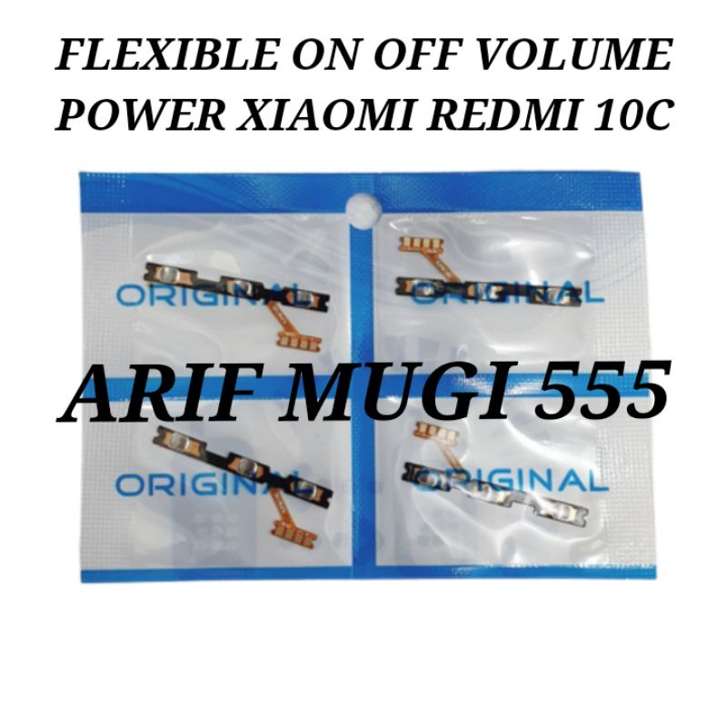 Flexible Flexible Tombol on off Volume Power Xiaomi Redmi 10c Original