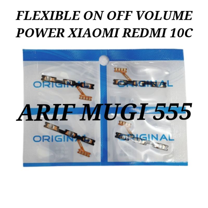 Flexible Flexible Tombol on off Volume Power Xiaomi Redmi 10c Original