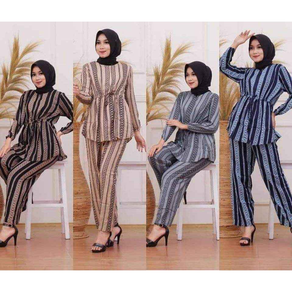 TERBARU ONE SET DAILY MALIKA / SETELAN HYGET MOTIF MALIKA || ONE SET MOTIF SALUR MALIKA || COD