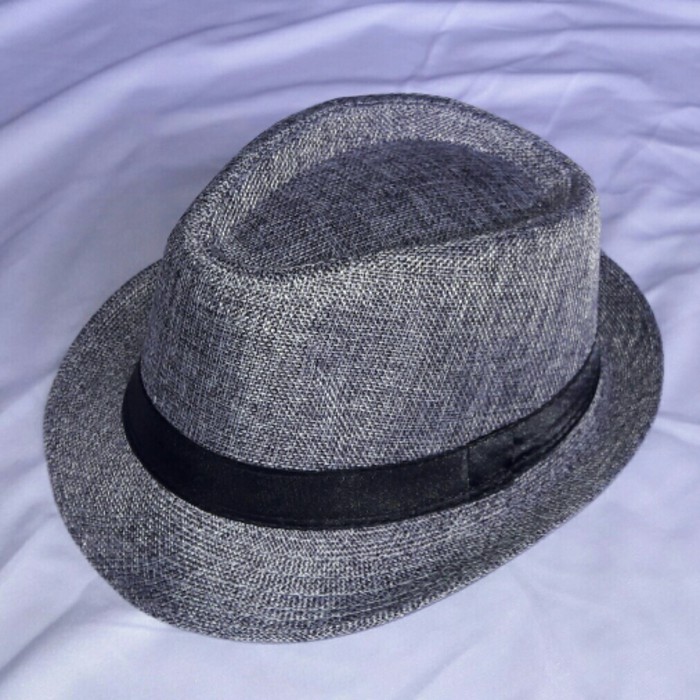 topi fedora artis korea fedora jazz straw hat import