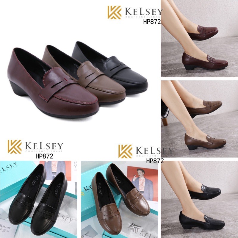 (GRATIS ALAS KAKI) RESTOCK!!  NICOLE SEPATU KULIT KERJA WANITA KELSEY HP872 SEPATU HEELS WANITA