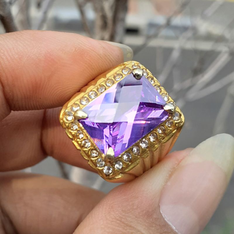 MGS Cincin Batu Kecubung Cutting HQ Super Top