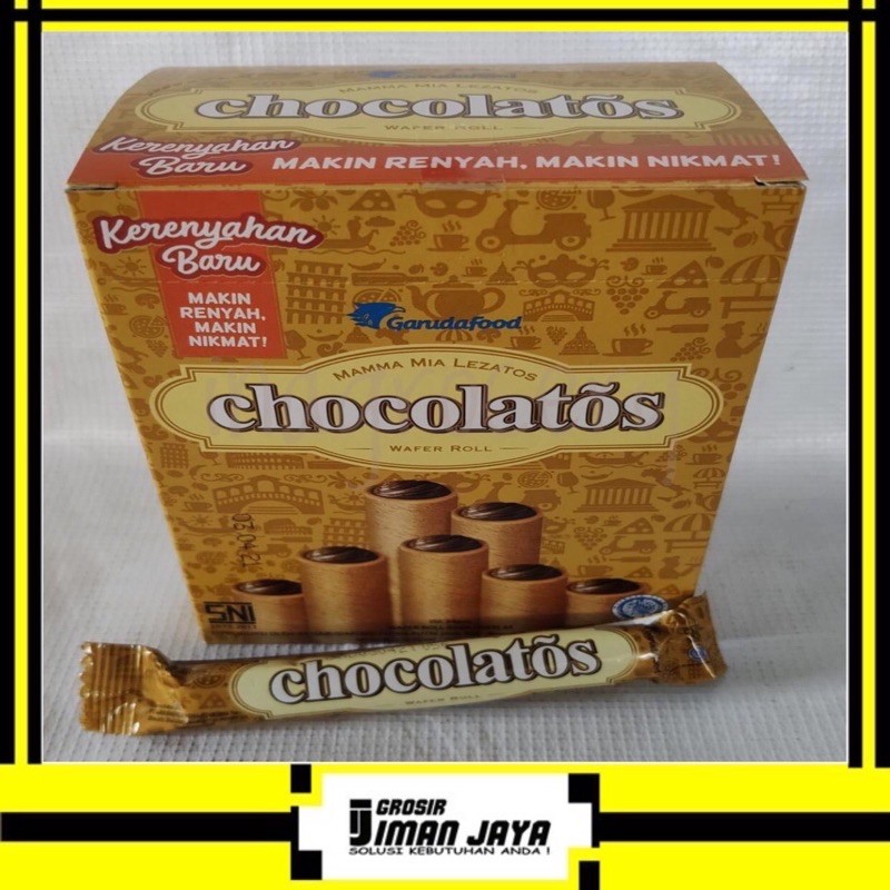 

Chocolatos Wafer Roll 1 Box (24 Pcs)