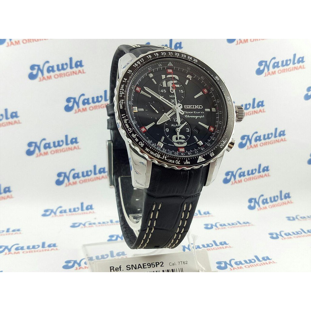 Seiko Sportura SNAE95P2 Chronograph Flightmaster | Jam Tangan Pria SNAE95