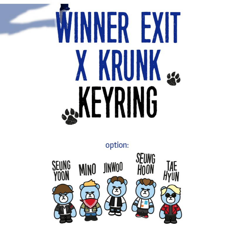 PO [EXIT] KRUNK X WINNER KEYRING