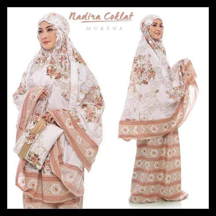 MUKENA BALI DEWASA NADIRA TAS PESTA COKLAT