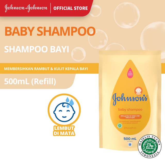 JOHNSON'S Gold Baby Shampoo - Shampo Bayi Refill 500ml