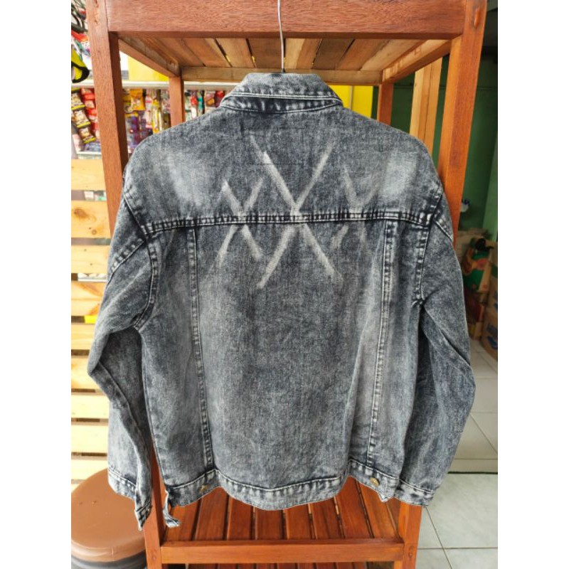 Jaket Jeans Washing Black Brog JEKET JEANS ORIGINAL JAKET WOSH HITAM BIRU JAKET HITS