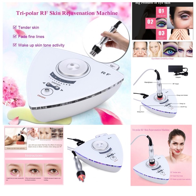 Single fuction RF Radio Frequency tripolar wajah dan body Wrinkle Removal Skin Rejuve Anti Aging