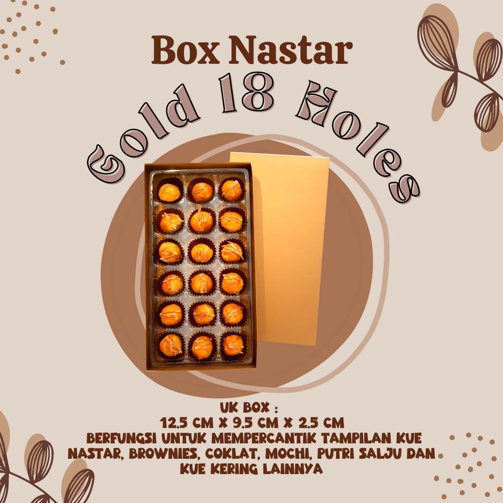 

BOX / DUS PACKAGING / BOX KUE NASTAR / BOX KUE KERING / MACAROON / PUTRI SALJU 18 HOLES ( 15 set )