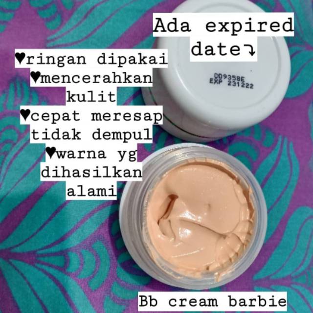 Bb cream barbie hasil shiny glowing