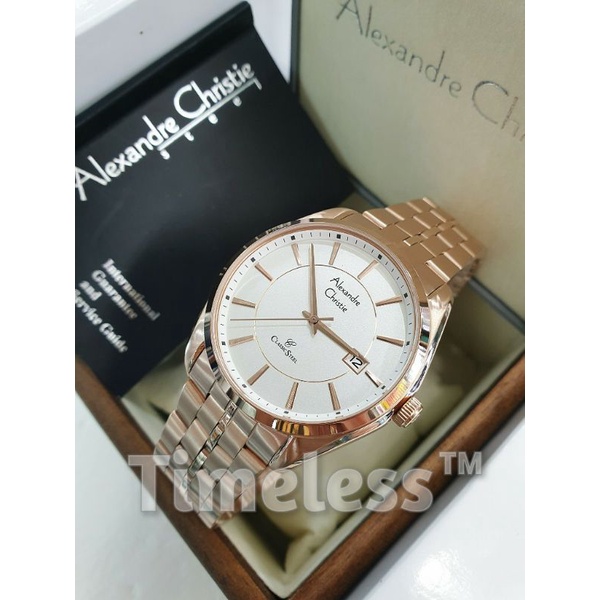 Jam tangan pria alexandre christie ac 8578 MD Rosegold