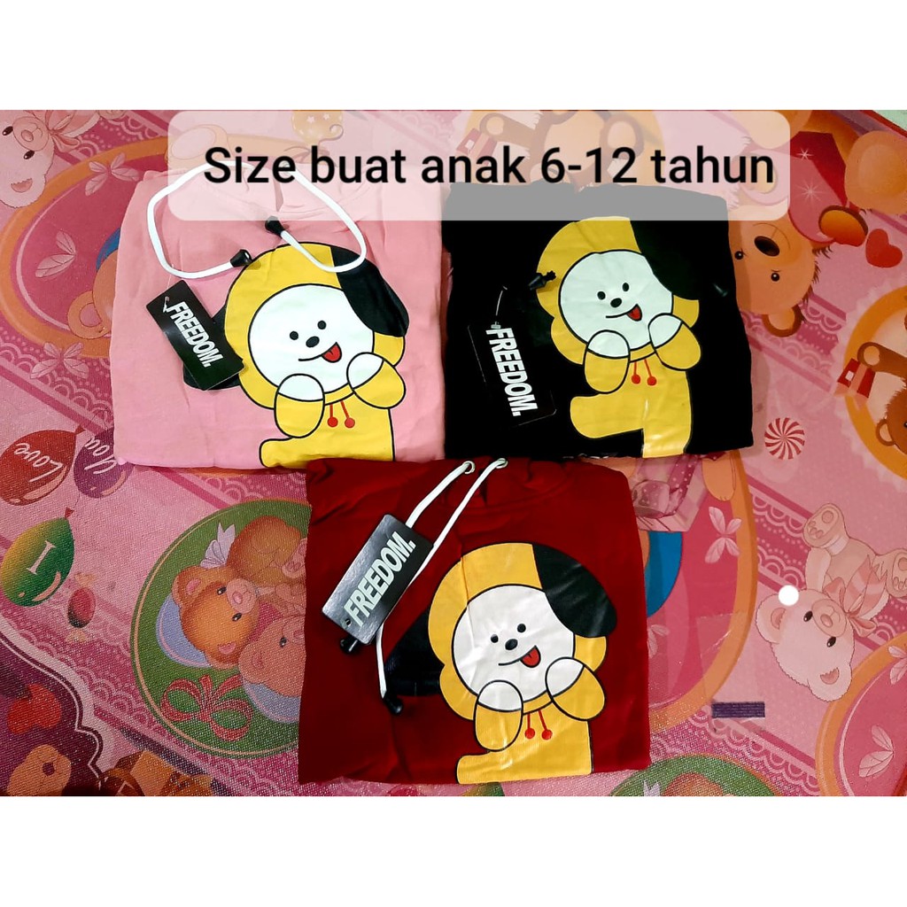 Sweater Anak Bt21 usia 6 sampai 12 thun