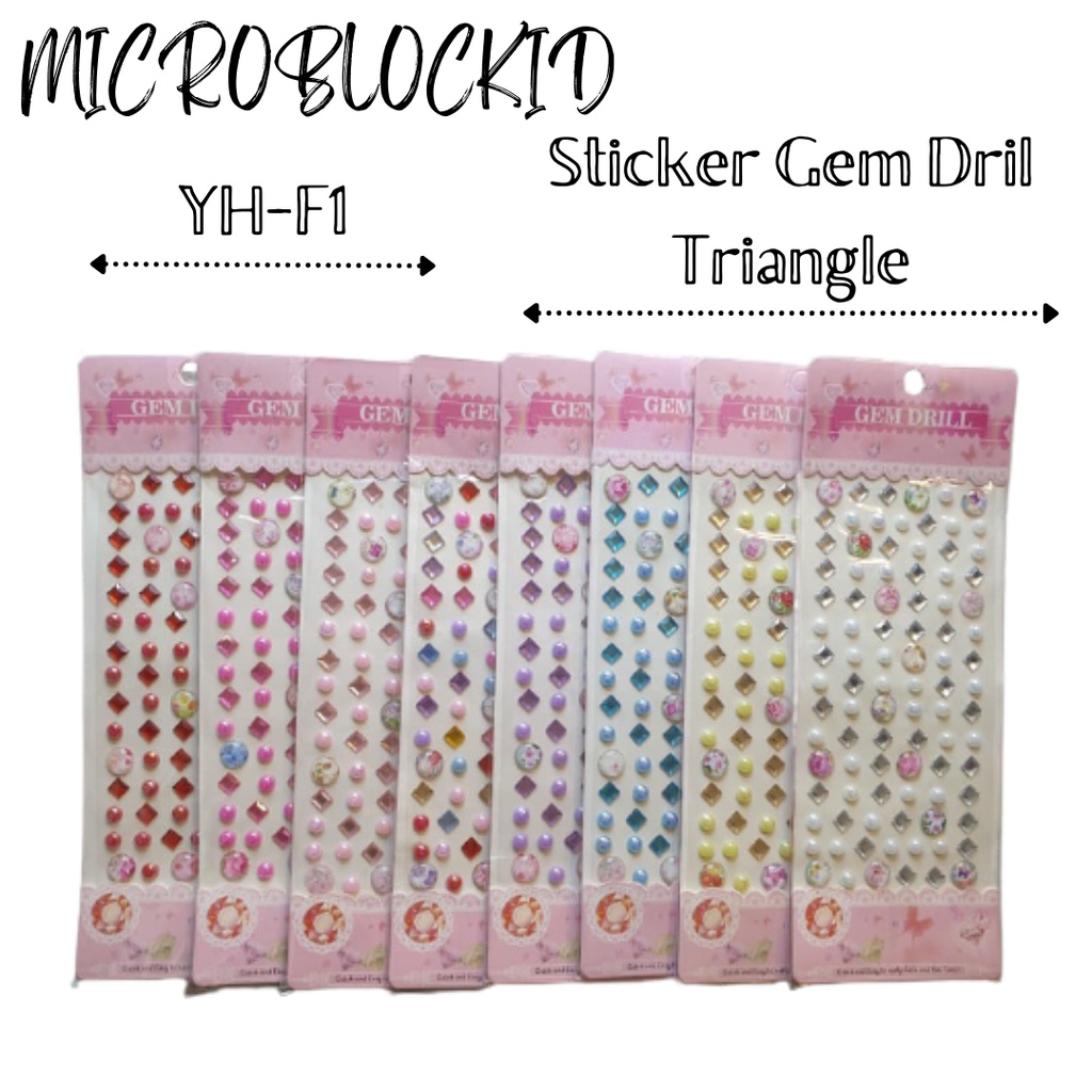 

STICKER RESIN PEARL/GEM DRILL STICKER BLINK BLINK TRIANGLE STICKER FASHION YH-F1 STICKER MANIK MANIK