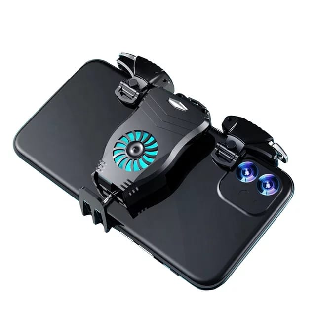 Mobile Gaming Button Trigger Shotting Aiming No Delay /  Fancooler Pendingin Hp Gaming RGB Charger