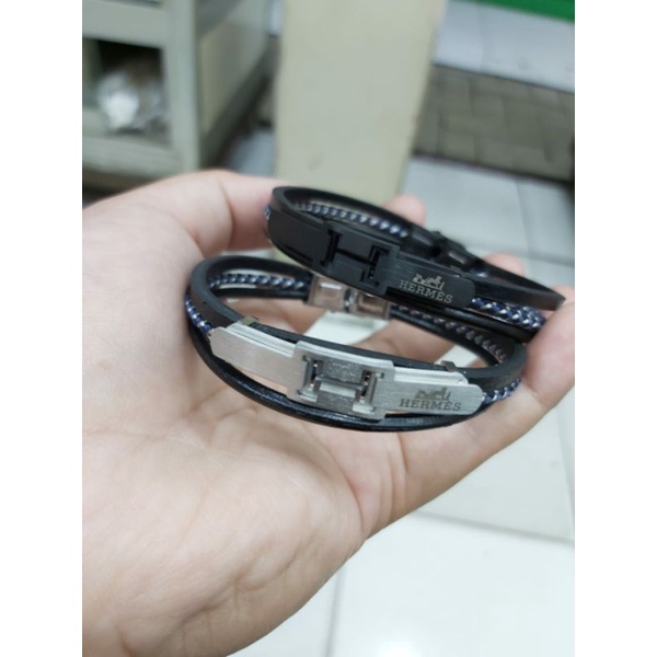 gelang kulit viral termurah/gelang wanita dan pria