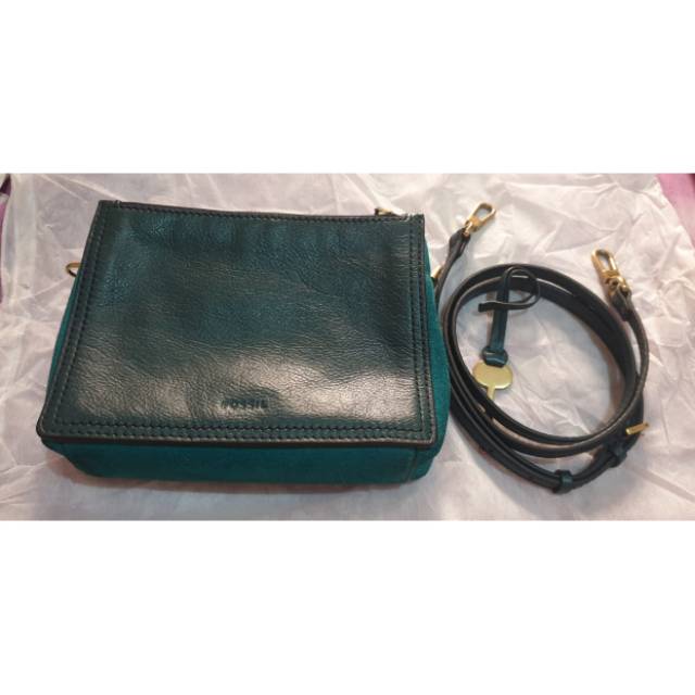 PRELOVED FOSSIL Campbell leather crossbody bag