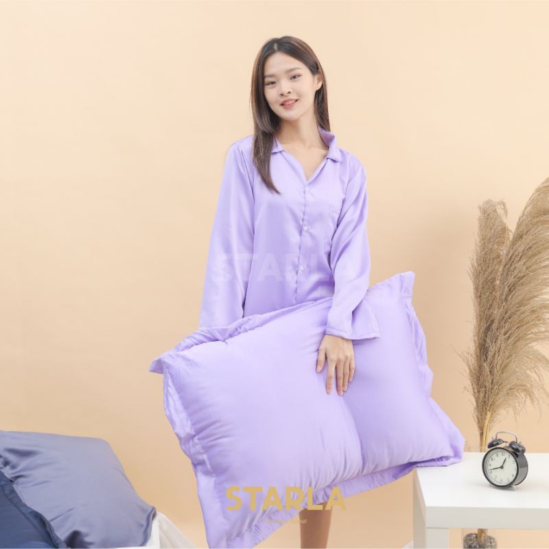 SARUNG BANTAL JUMBO PILLOWCASE SATIN QUEEN SIZE