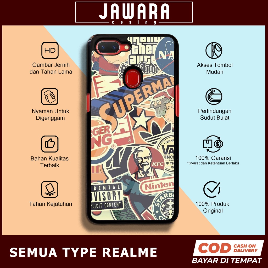 Case Realme C3 2 Pro 3 2 Case Hp Realme C3 2 Pro 3 2 Premium Glossy Jawara Casing [GRFY] Casing Hp A
