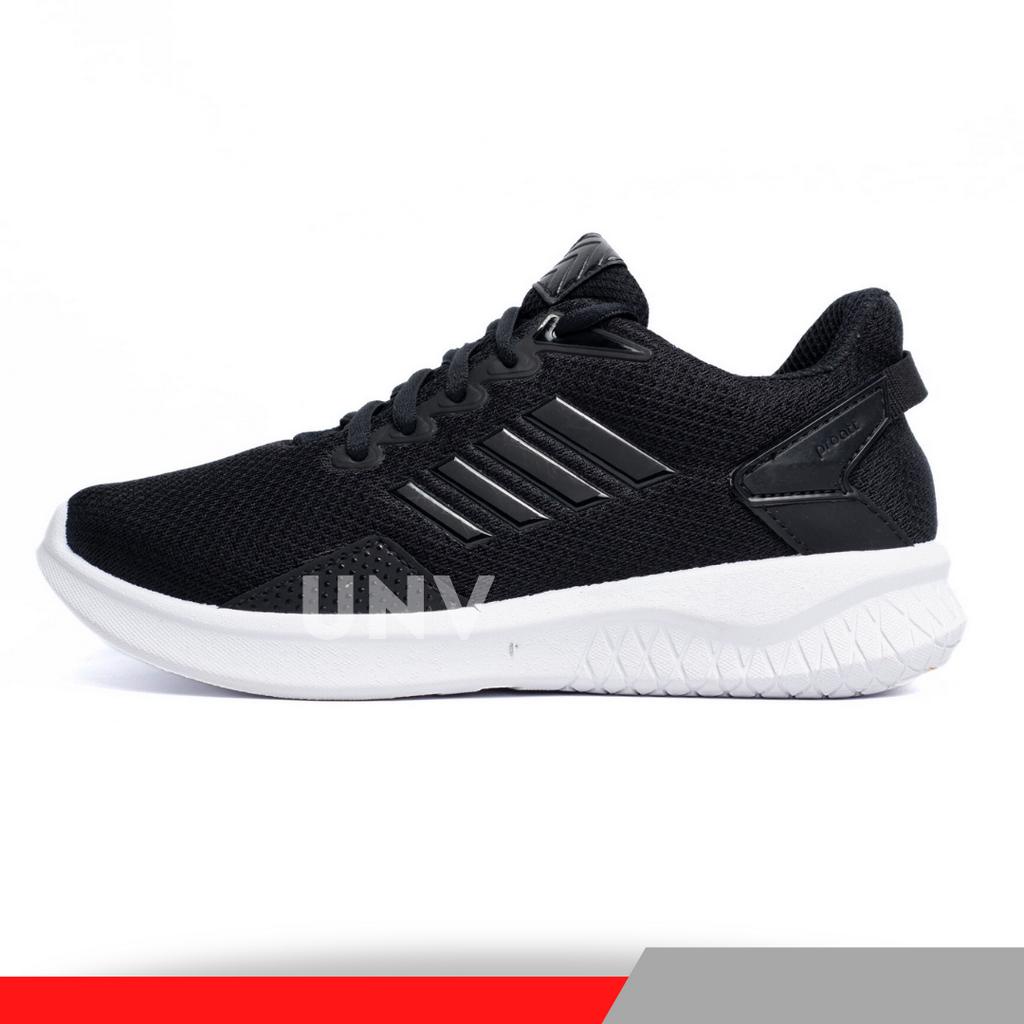 Sepatu Sekolah Anak Perempuan Laki SD SMP SMA DEWASA PRO ATT Besar Sneakers Series Tali Hitam Full Polos Hitam Putih Size 38-43