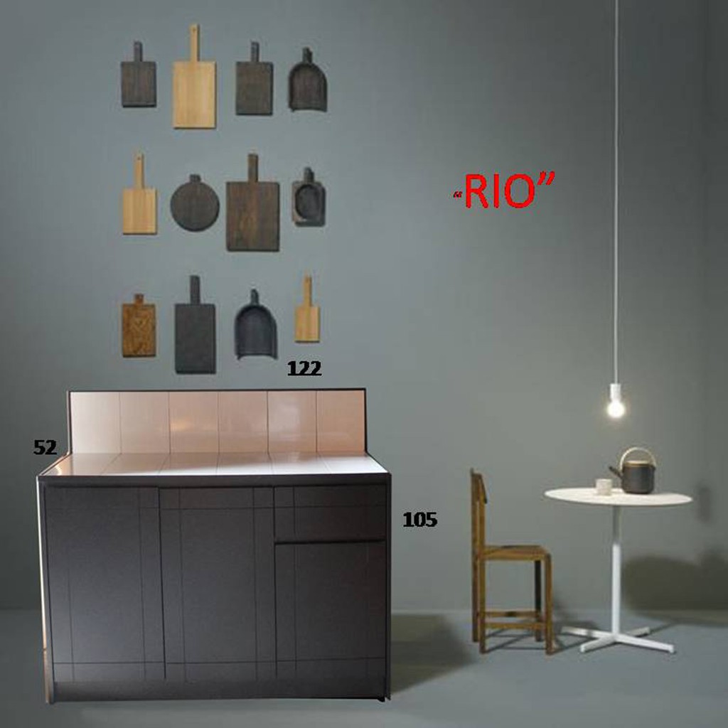 Goal Meja Dapur,Meja Kompor,Kitchen Set Minimalis Blockboard Kayu Type Rio