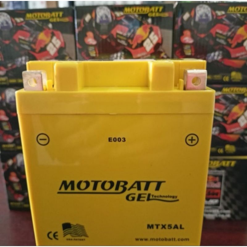 AKI BATERAI KERING GEL MOTOBATT MTX5AL/GM5Z3B SUPRA X MEGAPRO PRIMUS
