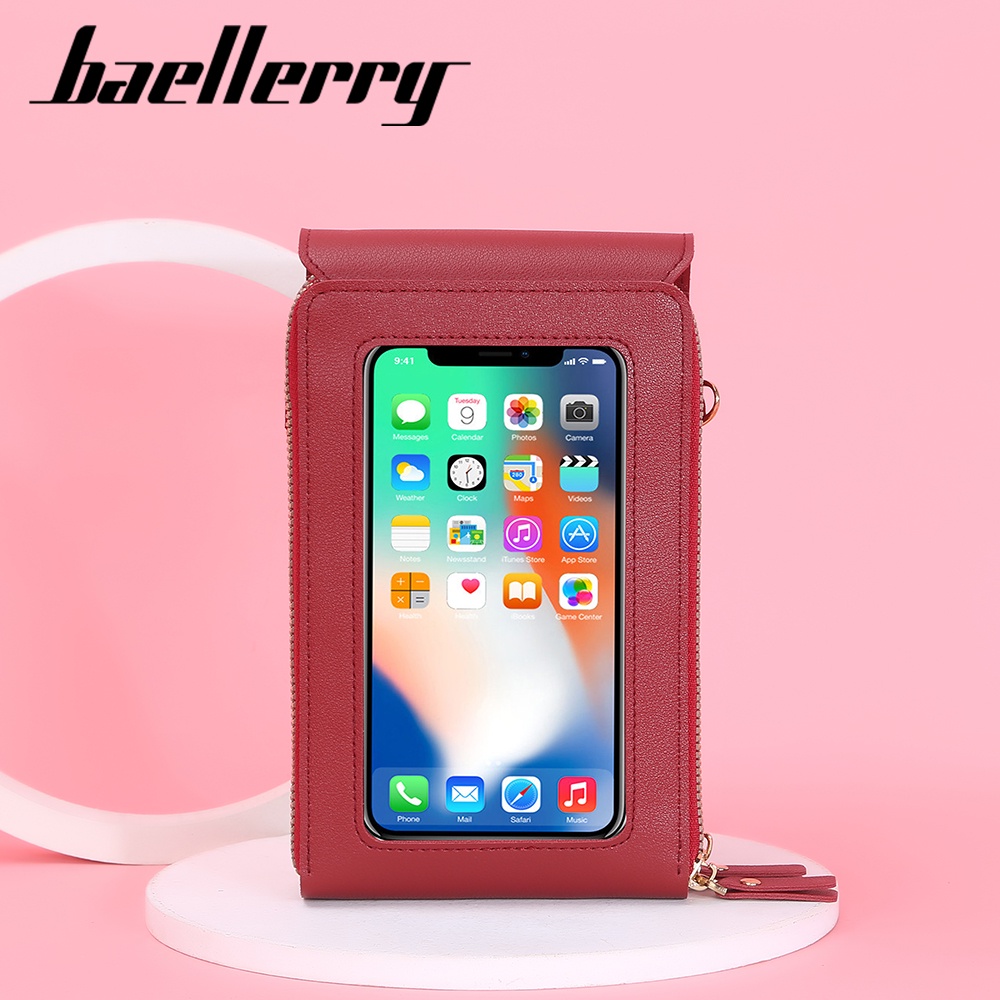 BAELLERRY N2371 Tas Selempang Wanita Dompet Panjang Wanita Dompet Handphone Sling Bag WATCHKITE WKOS