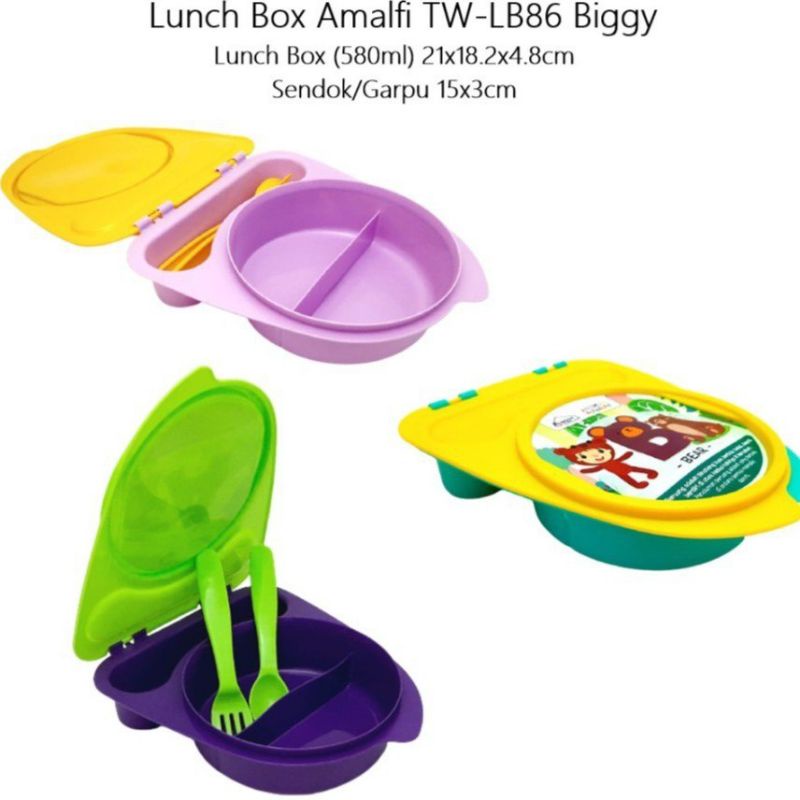 Tempat Bekal anak Lunch Box Amalfi TW-LB86 Biggy Home