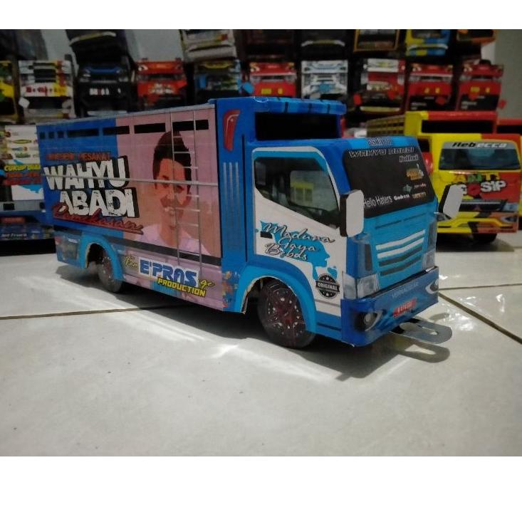 LANGSUNG KIRIM.. miniatur truk oleng,mobil oleng kayu miniatur truk oleng wahyu abadi