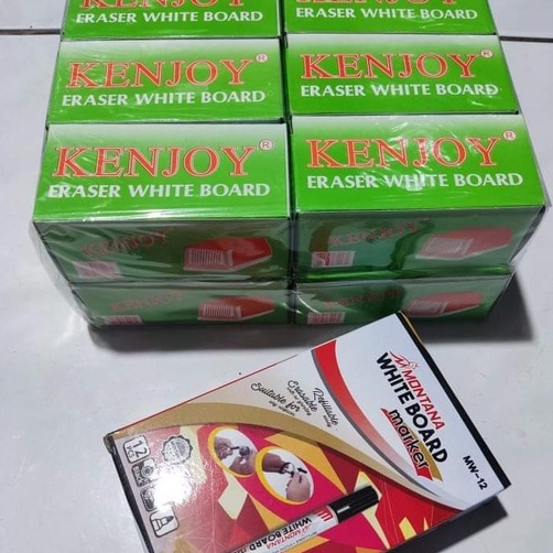 Spidol Montana White Board Maker MW-12 Dan Penghapus Kenjoy Berkualitas (PerLusin)