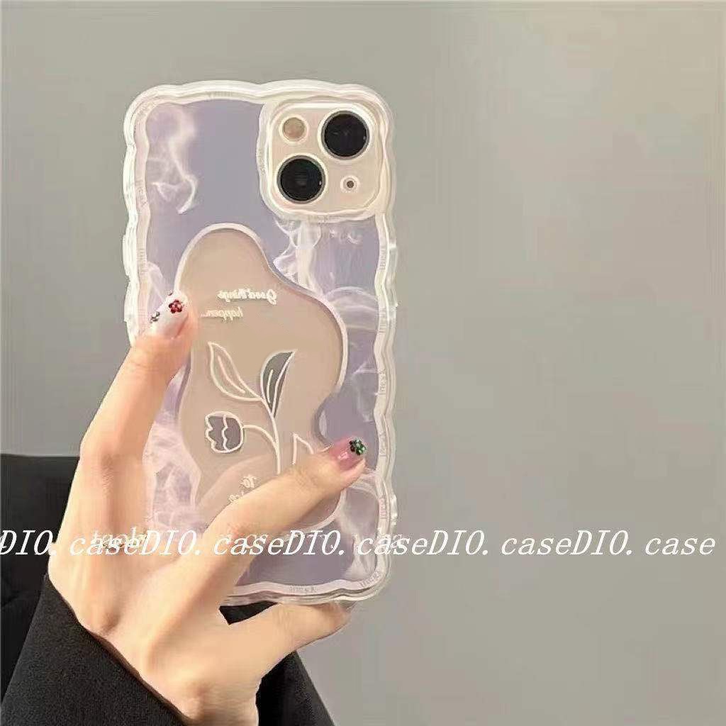 Case Transparan Motif Daun Untuk Iphone 13 Pro Max / 12 / 11 / XS / XR / X / 8 / 7 / 6 / 6s / Plus Se202020